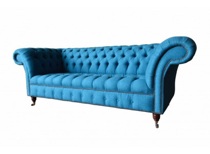 Chesterfield Sofa Cannapé Polster Designer 3 Sëtzer Sofas Nei Dräisëtzer