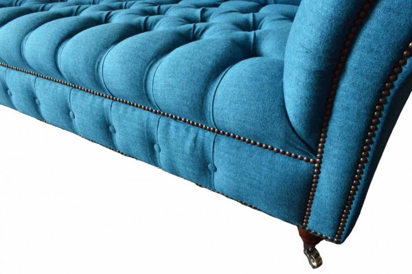Chesterfield Sofa Cannapé Polster Designer 3 Sëtzer Sofas Nei Dräisëtzer