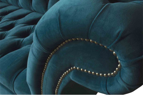 Canapé dräisëtzer Polster 3 Sëtzer Canapéë Design Luxus Miwwelen Textil Nei