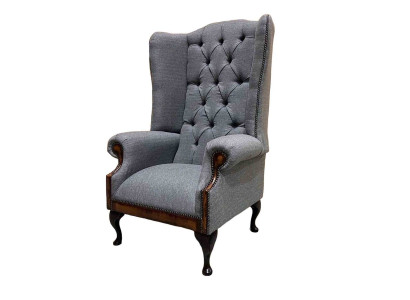 Ohrensessel Chesterfield Fauteuil Canapé 1 Platz Gro Stoff Textil Nei