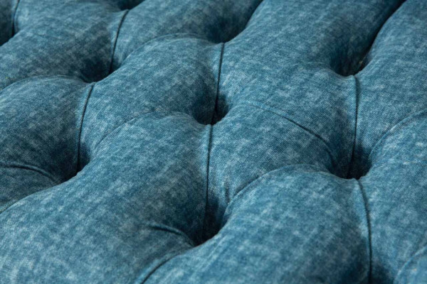 Blo Dräisëtzer Samett Canapé Wunnzëmmer Canapéen Sofa Sëtzmiwwel Sofa Chesterfield