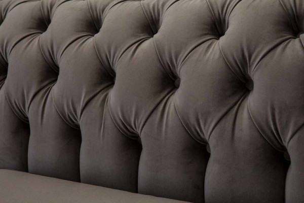 Couchen Këssen Sofas 3 Sëtzer Dräisëtzer Stoffsofa Chesterfield Gro Neu
