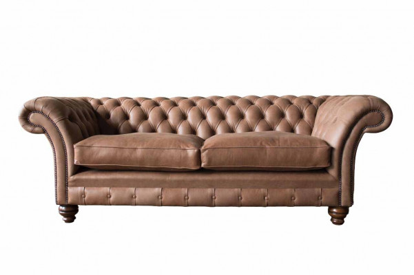 Chesterfield Sofa Design Luxus Lieder Polster Klassesch Sofa 3 Sëtzer