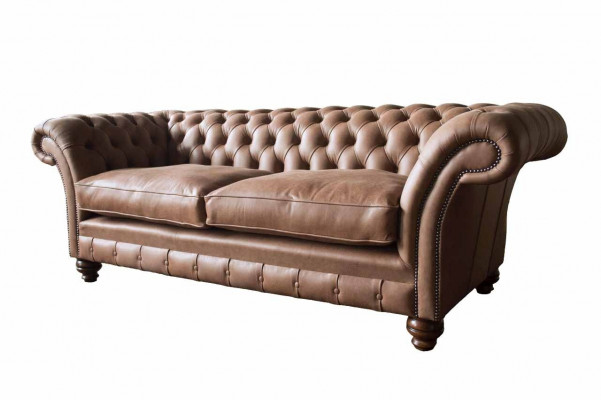 Chesterfield Sofa Design Luxus Lieder Polster Klassesch Sofa 3 Sëtzer
