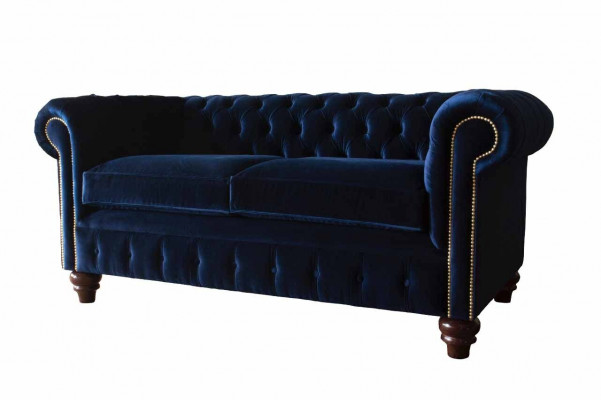 Blo Chesterfield englesche klassesche Stil Canapé Canapé 3 Sitz Këssen 230cm
