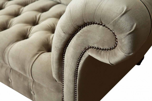 Chesterfield Sofa 3 Sëtz Polstersofas Sofen Couch Dräisëtzer Gro Nei