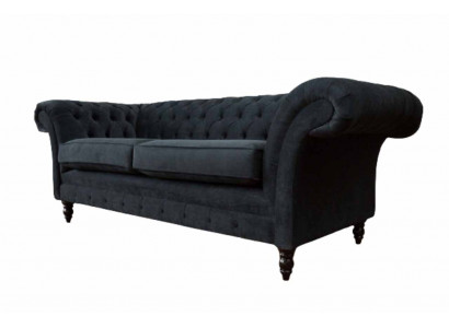 Chesterfield rosa nei dräistäzer Stoft Design Couche Polster Still nei