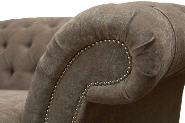 Dreemol Sëtzer Chesterfield Sofa 3 Sëtz Sofasen Gro Stoft Wunnzëmmer Luxus