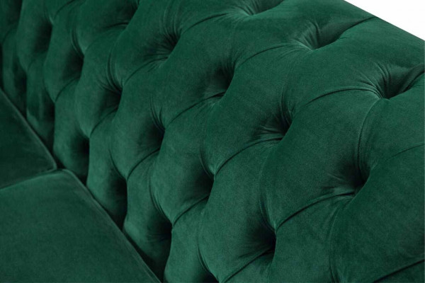 Chesterfield Canapé Sofa Polster 3 Sëtzer Canapéë Sëtz Sofas Gréng Nei
