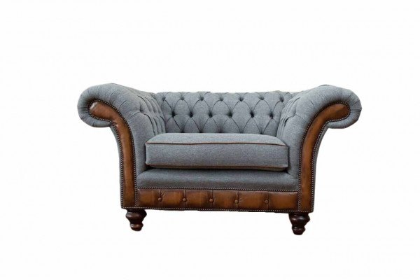 Sessel Design Relax Textil Lounge Luxus Gro Polster Sëtzer Chesterfield