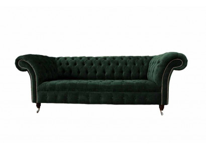 Luxus Dräisëtzer Gréng Sofa 3 Sëtzer Sofa Sëtz Design Miwwelen Couchen
