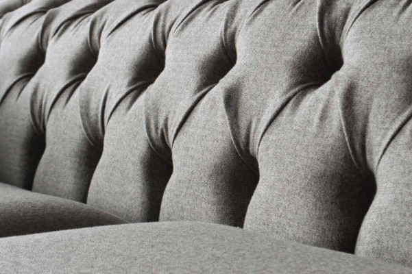 Chesterfield Gro Sofa 2 Sëtz Canapé Holz Miwwel Dreisëtzer Canapéë Neit
