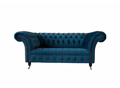 Canapé zwee-Sëtz Design Canapéen Pouf Canapéë Chesterfield Sëtz Zweisëtz