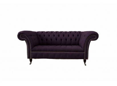 Canapé Këssen Canapéen Nei Canapé 2 Sëtzer Design Chesterfield Stoff Couch