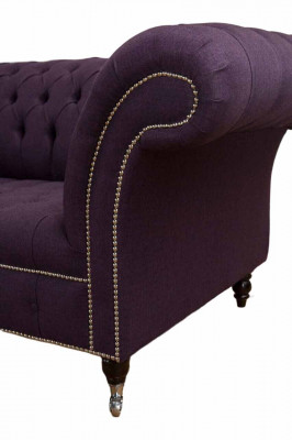 Canapé Këssen Canapéen Nei Canapé 2 Sëtzer Design Chesterfield Stoff Couch