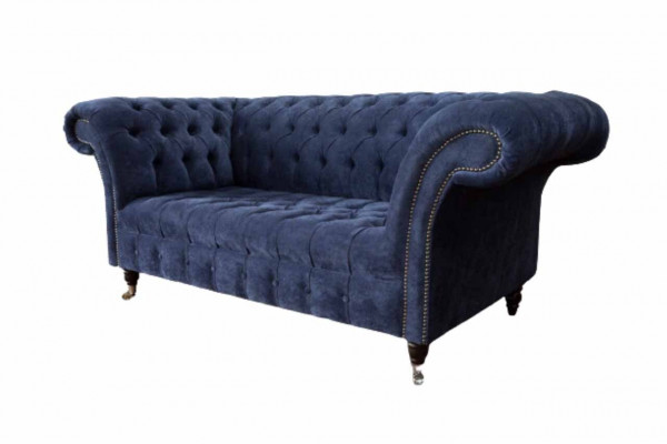 Chesterfield Design Canapé 2 Platzen Polster Blo Canapéen Couchen Nei