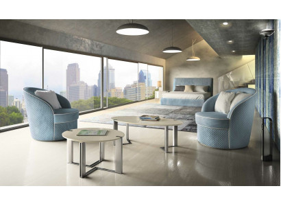 Design Sofa Fauteuil Couch Polster Luxus Textil Couchen 1 Sëtz Blot Schlofzëmmer
