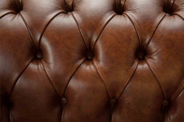 Luxus Sofa 2 Sëtzer Sofas Brong Lieder Design Miwwel Stil Polster Nei