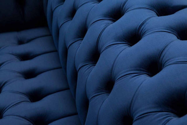 Englänner Chesterfield Büro Sëtzméiwel Ariichtung Canapé Couch 2 Sëtz Kinnekräichblo