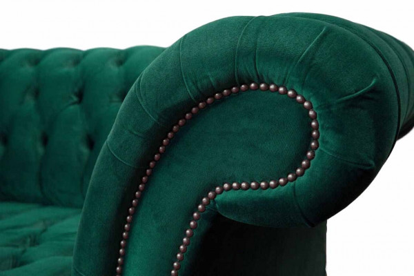 Chesterfield Zweesëtzer Canapé 2 Sëtzer Design Canapéë Polster Modern Sëtz Stoff