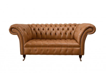 Chesterfield Stoff Sofa Canapé Textil Canapéen Büro Ariichtung Englesch Miwwelen
