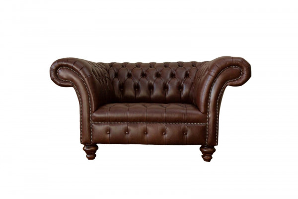 Chesterfield Sofa Wunnzëmmer Canapéen Couch Polster Lieder Modern 1,5 Sëtzer