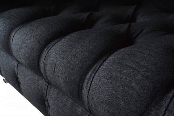 Canapé Polster Canapé Stoff Chesterfield Canapéen 1,5-Sëtzer Einsitzer Gro