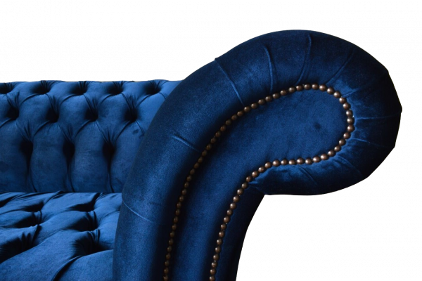 Design Sessell Textil Luxus Canapé 1,5 Sëtzer Sofa Relax Lounge Club Neien