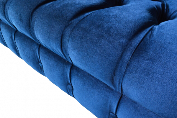 Design Sessell Textil Luxus Canapé 1,5 Sëtzer Sofa Relax Lounge Club Neien