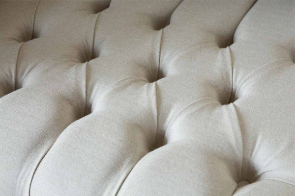 Sofa 1.5 Sëtz Couch Design Polster Modern Textil Stoff Sofae Nei