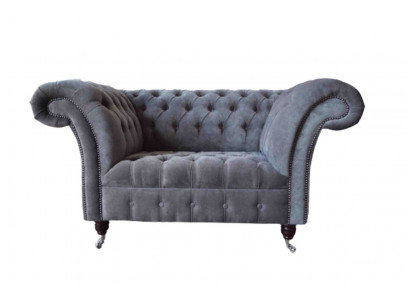 Chesterfield Sofa 1.5 Sëtzer Couch Polster Design Sofas Sëtz Polster Gro