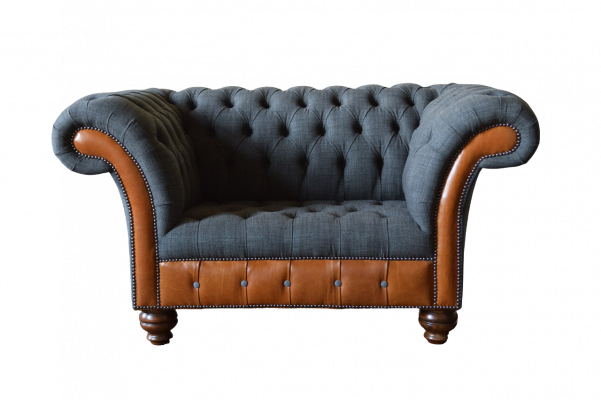 Sëtzfauteuil 1 Plaz Sofa Këssen Design Luxus Stoffsofa Chesterfield Textil