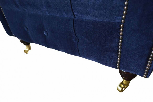 Chesterfield Textil Fauteuil 1-Plaz Sofa Polster Design Luxus Modern