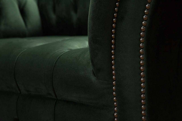 Sessel Design Relax Gréng Textil Wunnzëmmer Polster Sëtz Luxus Einsitzer