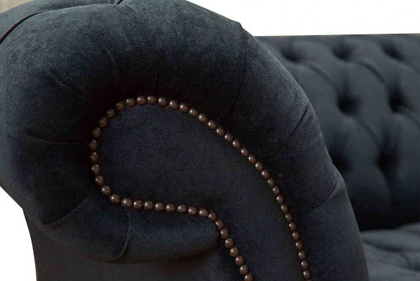 Chesterfield Design Sofa Sessel Polster Luxus Textil Couchen 1 Sëtz