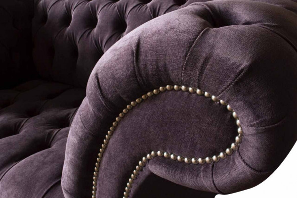 Chesterfield Sesselen, Samt Einsëtzeger Luxus Sesselen Couchen Wunnzëmmer Neit