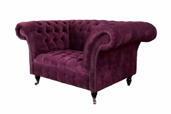 Sessell Oueresessel Luxus 1 Sëtzer Eensëtzer Polster Design Stoff Modern