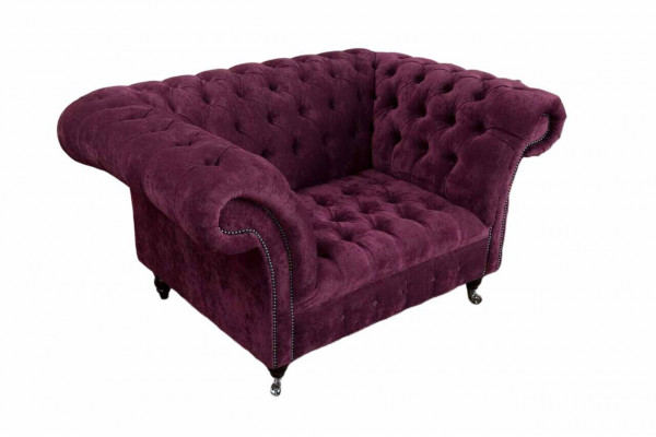 Sessell Oueresessel Luxus 1 Sëtzer Eensëtzer Polster Design Stoff Modern