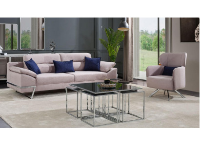 Grupp Wunnzëmmer Sofasëtzt 3+1 Sëtzgrupp Gro Garnituren