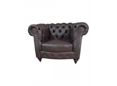Chesterfield Fotell Canapé 1 Seetzer Lieder Lounge Sëtz Luxus Einsëtzer
