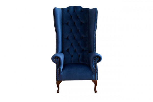 Fauteuil Chesterfield Canapé Textil Lounge Polster Blo Luksus Ouerfauteuil