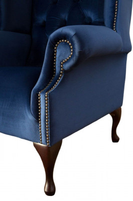 Fauteuil Chesterfield Canapé Textil Lounge Polster Blo Luksus Ouerfauteuil