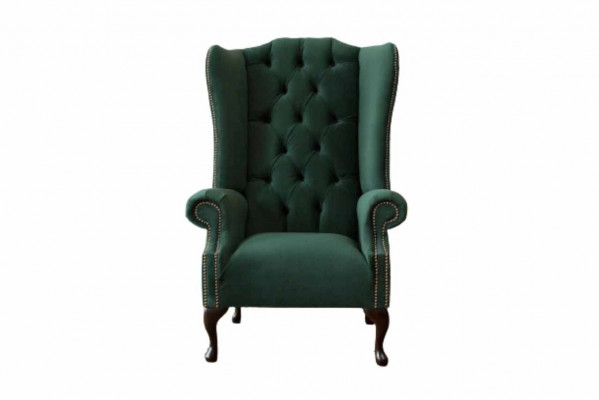 Chesterfield Design Fauteuil Polster Luxus Textil Couchen Ohrsessel