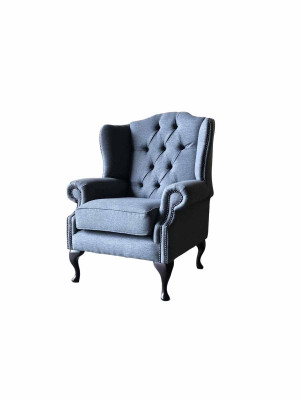 Sesselle 1 Sëtz Textil Lounge Luxus Polster Ousensessel Eensëtzer Design 1