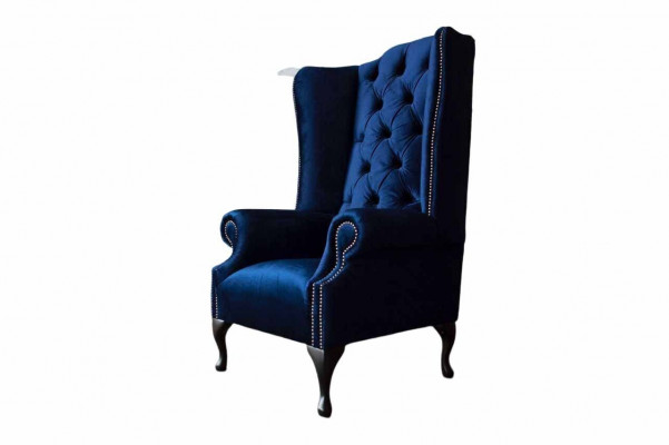 Ohrensessel Chesterfield Canapé Canapé Polster 1 Sëtz Canapé Stoff Blo