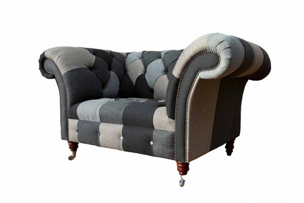Canapé 1 Sëtz Textil Lounge Luxus Polster Sëtz Neien Fauteuil Design Canapé