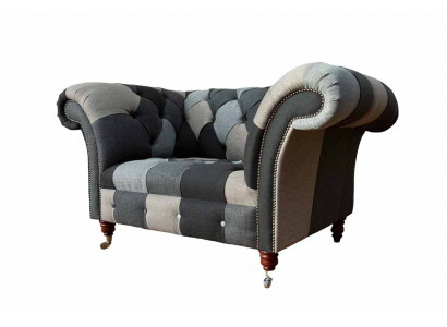 Canapé 1 Sëtz Textil Lounge Luxus Polster Sëtz Neien Fauteuil Design Canapé