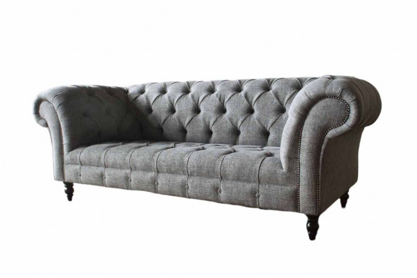 Chesterfield Canapé Sofa Polster 3 Sëtzer Sofaen Sëtz Sofaen Gro Nei