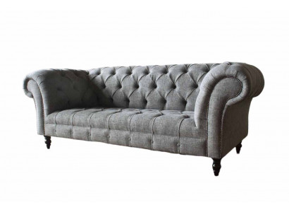 Chesterfield Canapé Sofa Polster 3 Sëtzer Sofaen Sëtz Sofaen Gro Nei