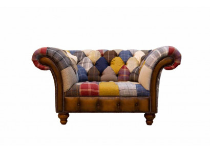 Chesterfield Design Fauteuil Canapé Polster Textil Couchen Sëtzer Méifaarweg
